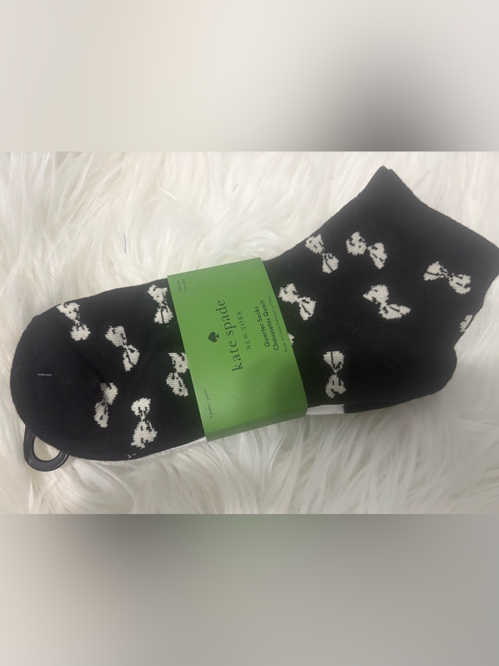 NWT Kate Spade ♠️  Three Pack of Quarter Socks